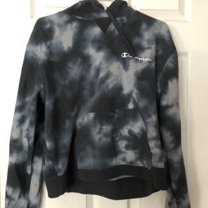 Black champion hoodie